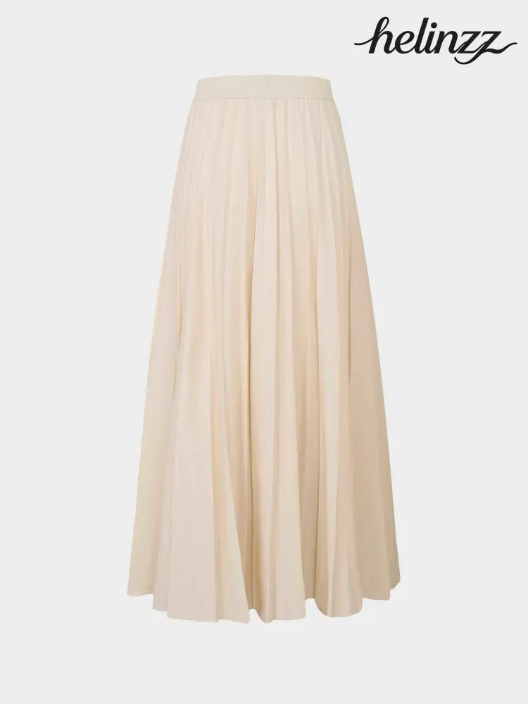 Ivory Pleated Skirt 35’’ - Skirts
