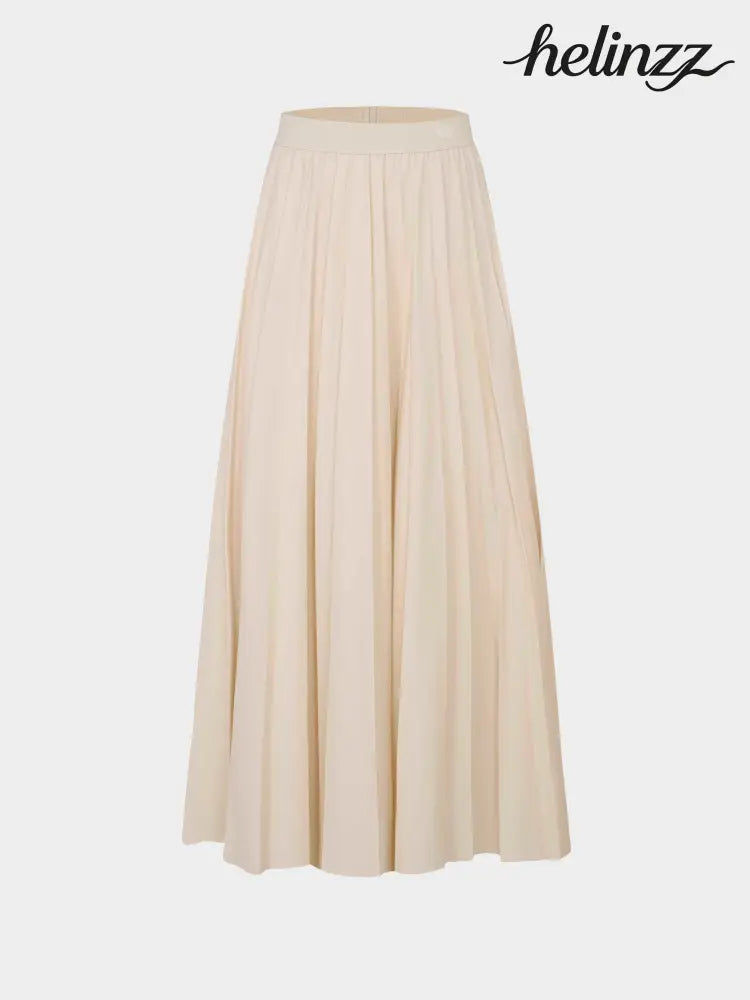 Ivory Pleated Skirt 35’’ - Skirts