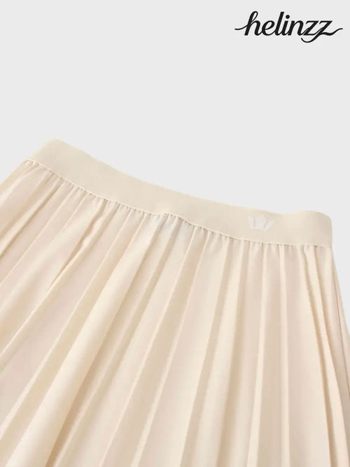 Ivory Pleated Skirt 35’’ - Skirts