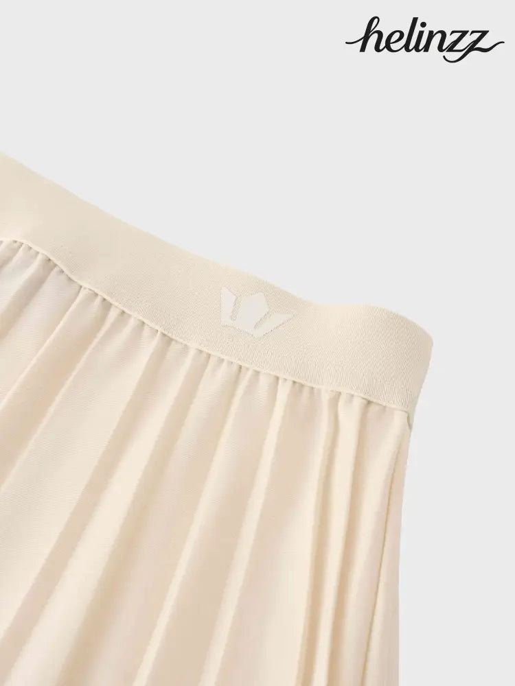 Ivory Pleated Skirt 35’’ - Skirts