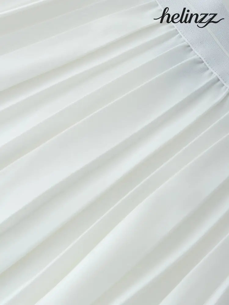 White Pleated Skirt 37’’ - Skirts