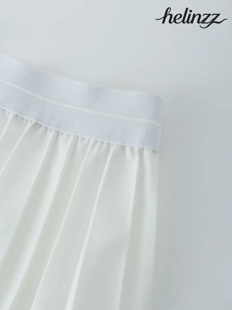 White Pleated Skirt 37’’ - Skirts
