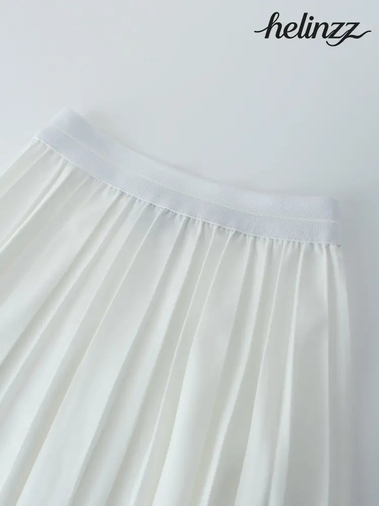 White Pleated Skirt 37’’ - Skirts