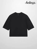 Wide Sleeve Black Tee - Tees